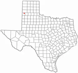 Location of Friona, Texas