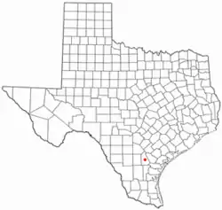 Location of George West, Texas