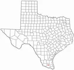 Location of Laguna Seca, Texas