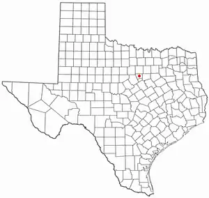 Location of Lake Granbury, Texas