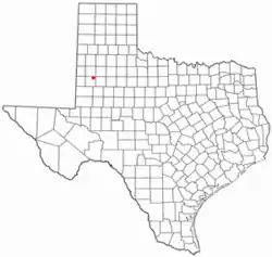 Location of Meadow, Texas