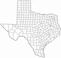 Location of Palestine, Texas