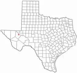 Location of Pecos, Texas