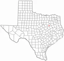 Location of Retreat, Texas