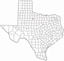 Location of Rochester, Texas