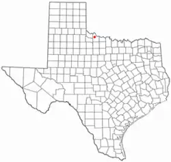 Location of Vernon, Texas