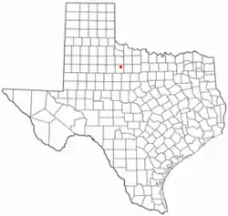 Location of Weinert, Texas