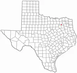 Location of West Tawakoni, Texas