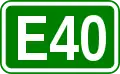 European route E 40 shield}}