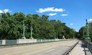 Bridge from the south with Lampposts