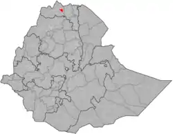 Location of Tahtay Koraro