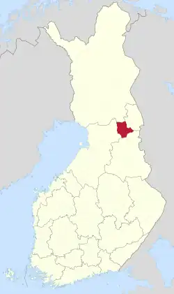 Location of Taivalkoski in Finland