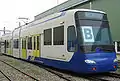 The demonstration LRV as built by the Taiwan Rolling Stock Company and the National Chung-Shan Institute of Science & Technology