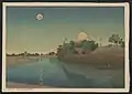 Taj-Mahal, twilight (1920), woodcut by Charles W. Bartlett