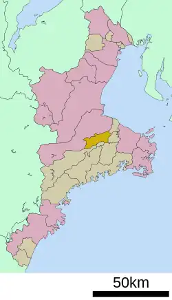 Location of Taki in Mie Prefecture