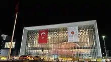 Renovated Atatürk Cultural Center at night