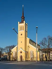 St. John's Church on the eastern side of the square