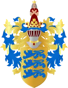 Greater coat of arms of capital city Tallinn.