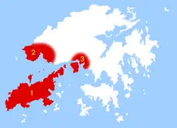 Possible extent of Portuguese settlement (1518–1521)