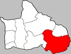 Location of Noen Kum within Amphoe