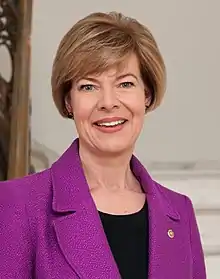 Junior U.S. Senator Tammy Baldwin  (United States Senate Democratic Conference Secretary)