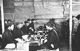 Graduates receive Emperor's feast for passing the exams in Nam Định (1897).