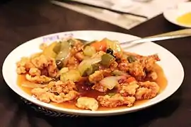 Tangsuyuk (sweet and sour pork)
