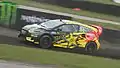 Tanner Foust in action during the 2013 Euro RX of Great Britain