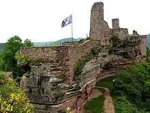 View of Altdahn from Tanstein looking over Grafendahn