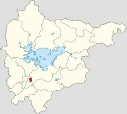 Location of Tanning Area within Miyun District