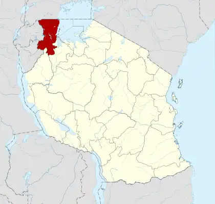 Location in Tanzania