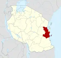 Location in Tanzania