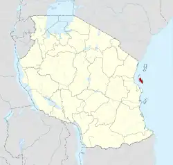 Location in Tanzania