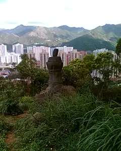 A replica of Amah Rock, located at Tao Fung Shan