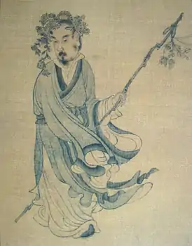 Portrait of Tao Qian by Chen Hongshou (1599-1652)