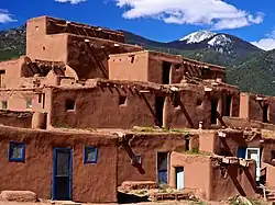 Image 5Multi-storied attached adobe houses at Taos Pueblo (from List of house types)