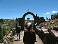 The Arch leading to the main square of the island