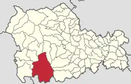 Location in Neamț County