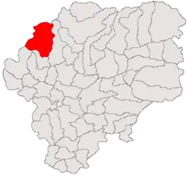 Location in Bistrița-Năsăud County