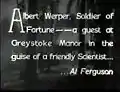 Opening credit for Al Ferguson