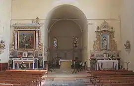 Interior of the church