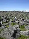 Ruin of the volcanic crater of Mount Tateshina