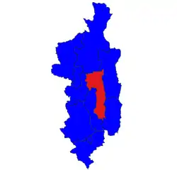 Location in Taunggyi district