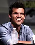 Lautner smiling