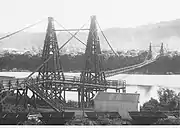 Taylorville Bridge seen from the Wallsend side of the Grey River