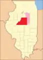 Tazewell from the time of its creation to 1829, including a large tract of unorganized territory temporarily attached to it, whose precise border was not defined.