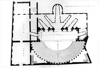 Floor plan (drawing by Ottavio Bertotti Scamozzi, 1776)