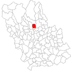 Location in Prahova County