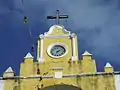 The clock over San Augustin Tekantó.