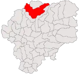 Location in Bistrița-Năsăud County